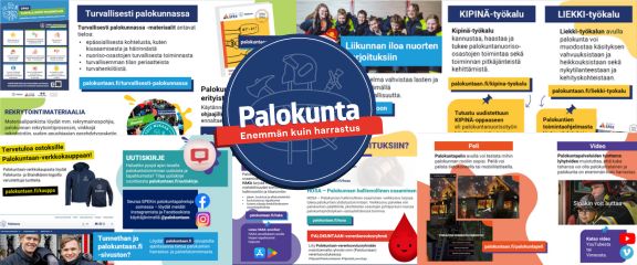 Palokuntapalveluiden materiaaleja